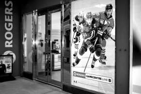Rogers Game Centre Live black and white